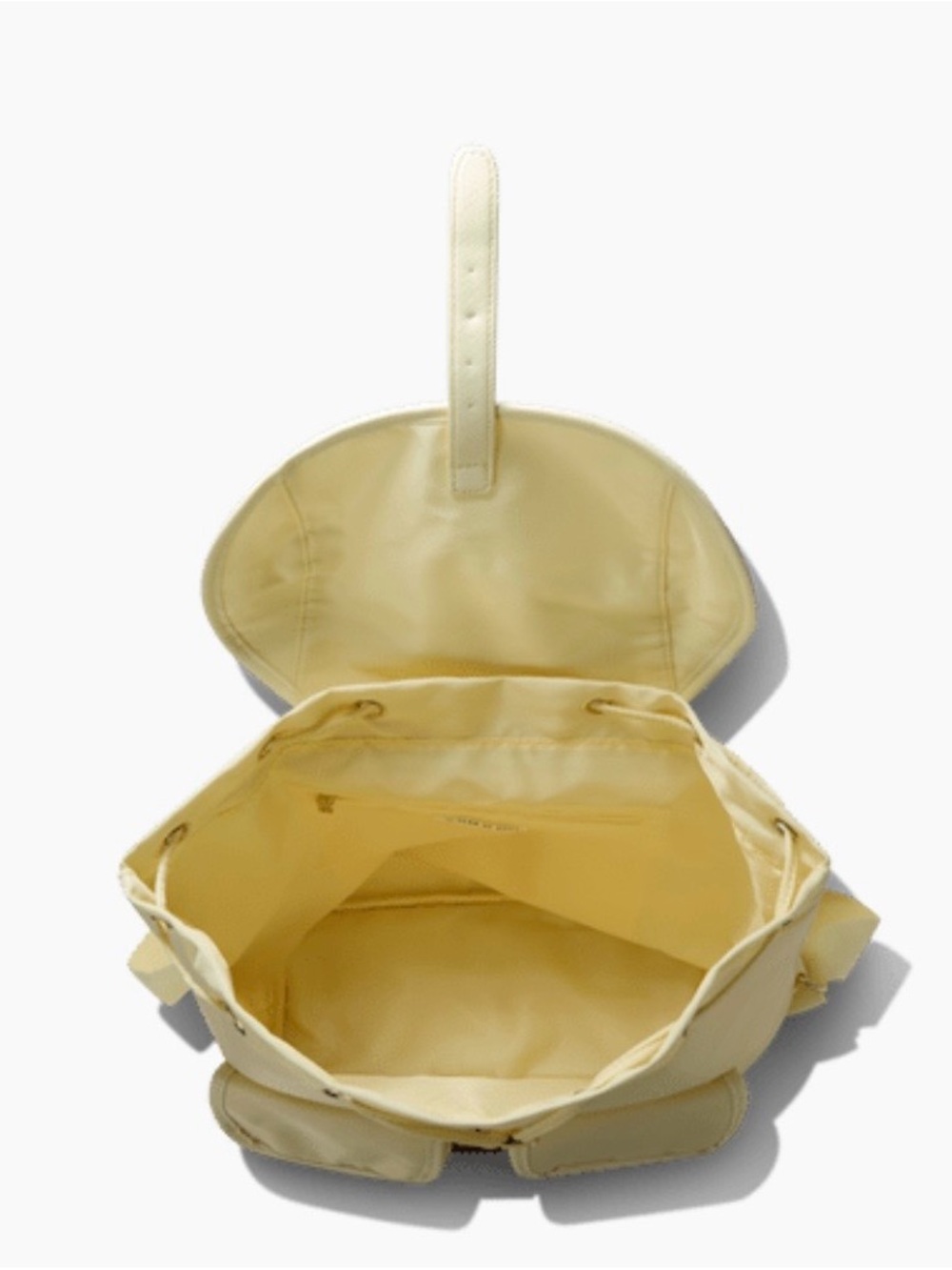 Year of Ours Pale Yellow Cream Drawstring Backpack